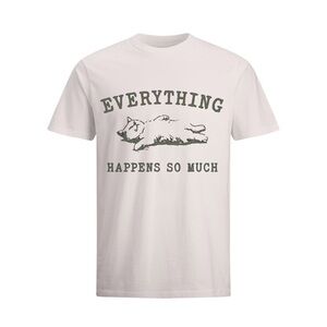 Cat Graphic Tee “Everything Happens So Much”